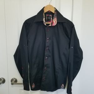 Au Noir Black Men's Dress Shirt